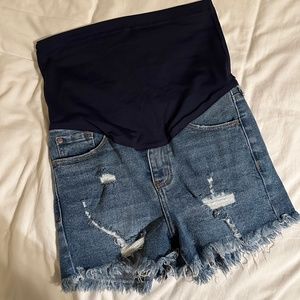 Pinkblush Maternity Denim Shorts